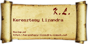 Keresztesy Lizandra névjegykártya